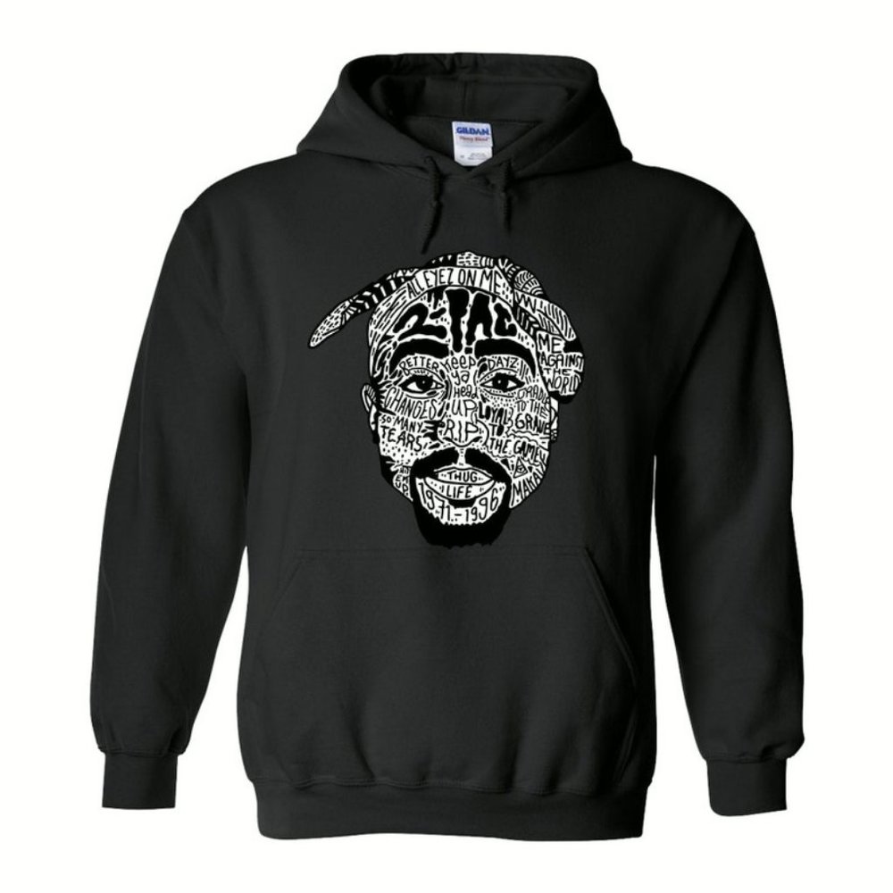 2Pac Thug Life Hoodie, 2 Pac All Eyez On Me Hoodie, Tupac Shakur Hoodie